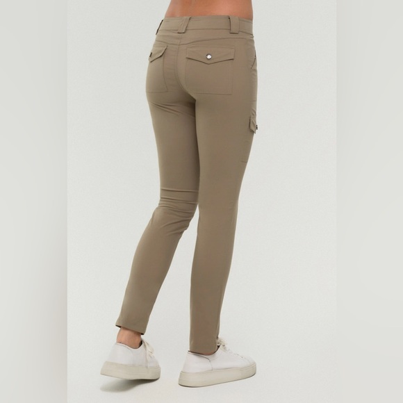 Anatomie The Kate Khaki Skinny Cargo Travel Slimming Stretch Chic Slim Pant XL - Picture 3 of 12